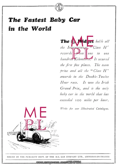  : MG Midget 1931