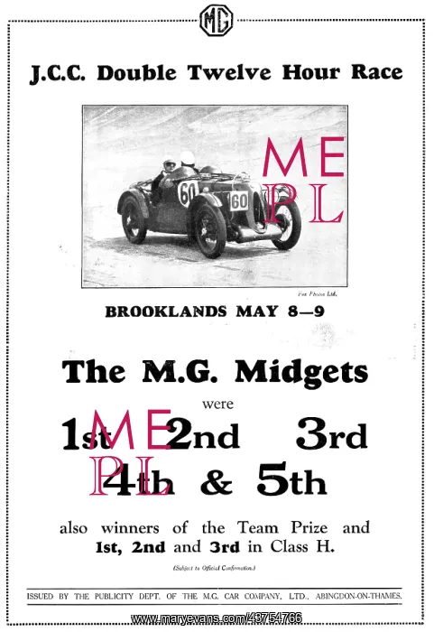  : MG Midget 1931