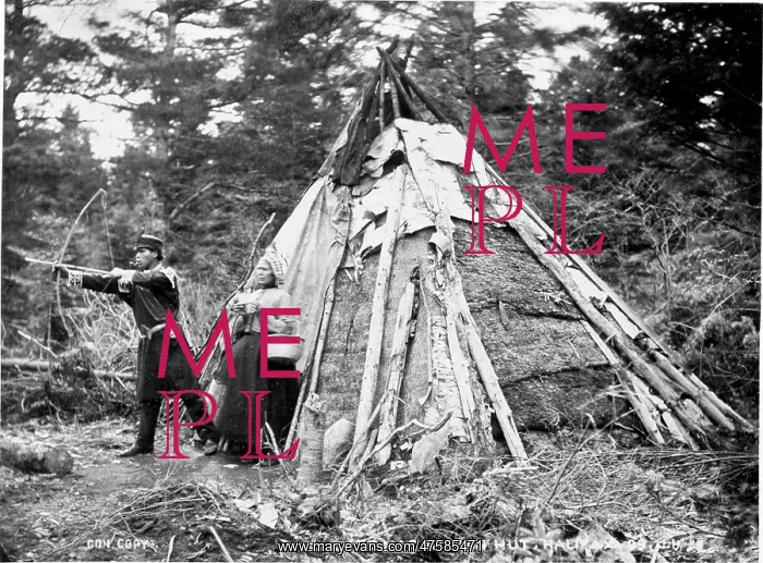: Mic-Mac Indian hut, Halifax (1873) : Mic-Mac Indian hut, Halifax (1873)