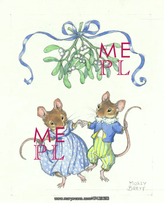 : Two mice under the mistletoe : Two mice under the mistletoe