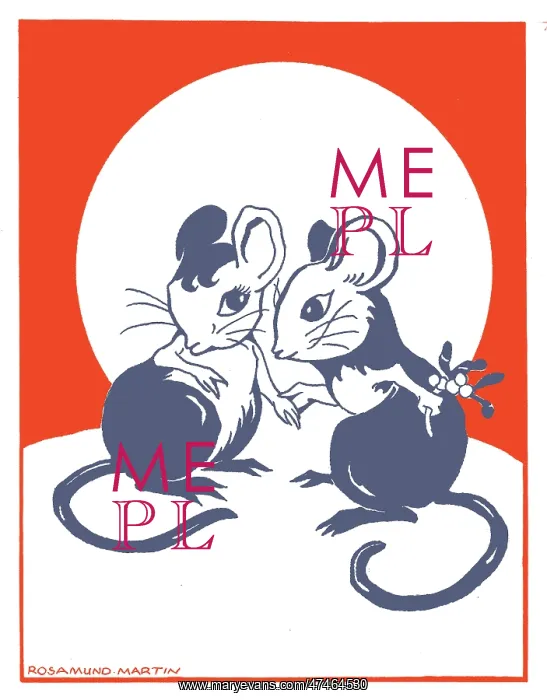  : Two Mice with Mistletoe