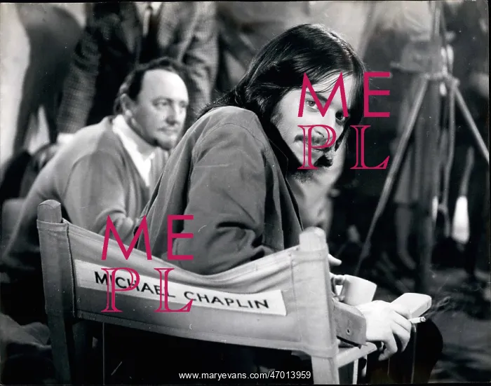 : Michael Chaplin, American actor, on film set : Michael Chaplin, American actor, on film set