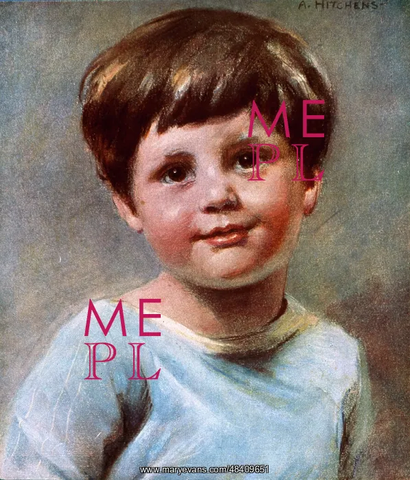  : Michael - portrait of a boy by Alfred Hitchens