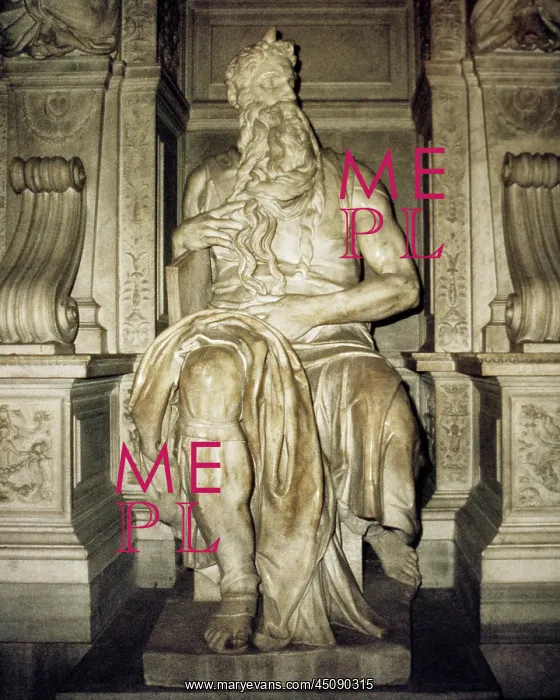 : Michaelangelo Statue of Moses for Tomb of Pope : Michaelangelo Statue of Moses for Tomb of Pope
