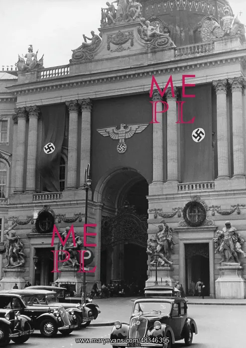 : The Michaelerplatz in Vienna, 1938 : The Michaelerplatz in Vienna, 1938