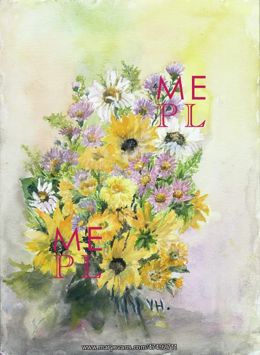  : Michaelmas Daisies and Marigolds etc