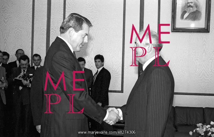 : Michail Gorbachev and Franz Vranitzky, 1988 : Michail Gorbachev and Franz Vranitzky, 1988