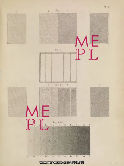 : Michel Chevreul, Illusion of Color, 1839 : Michel Chevreul, Illusion of Color, 1839