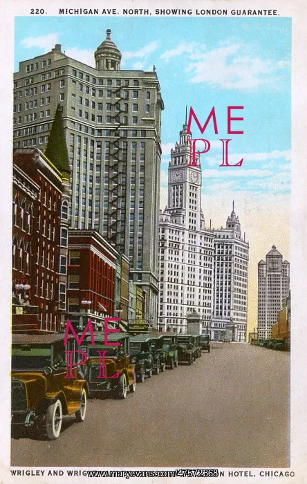 : Michigan Avenue in the 1920s, Chicago : Michigan Avenue in the 1920s, Chicago