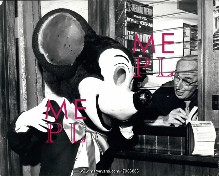 : Mickey Mouse, Sir Bernard Miles, box office, Mermaid Theatre : Mickey Mouse, Sir Bernard Miles, box office, Mermaid Theatre