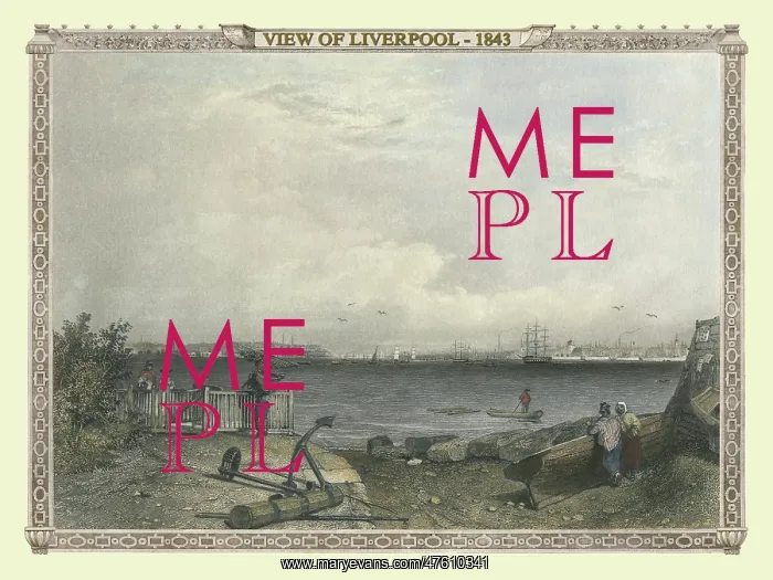  : Mid 19th century view of Liverpool