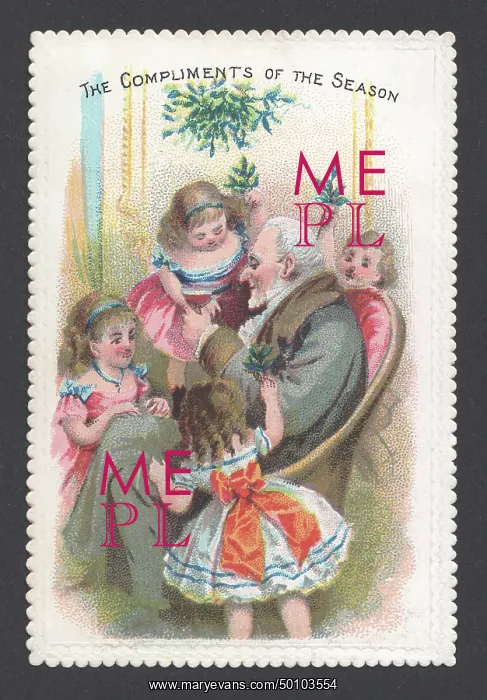 : Mid-Victorian Christmas Card : Mid-Victorian Christmas Card