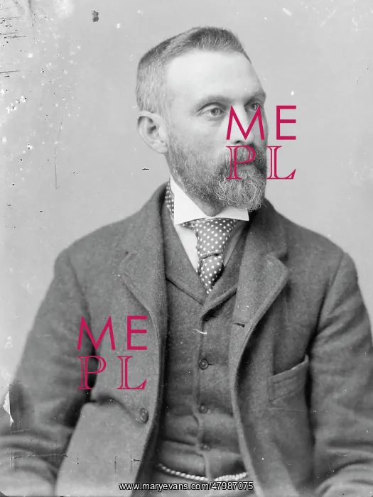: Middle aged man in studio photo, Mid Wales : Middle aged man in studio photo, Mid Wales