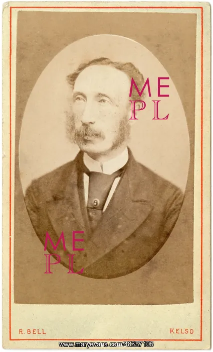 : Middle-aged Victorian man with whiskers : Middle-aged Victorian man with whiskers