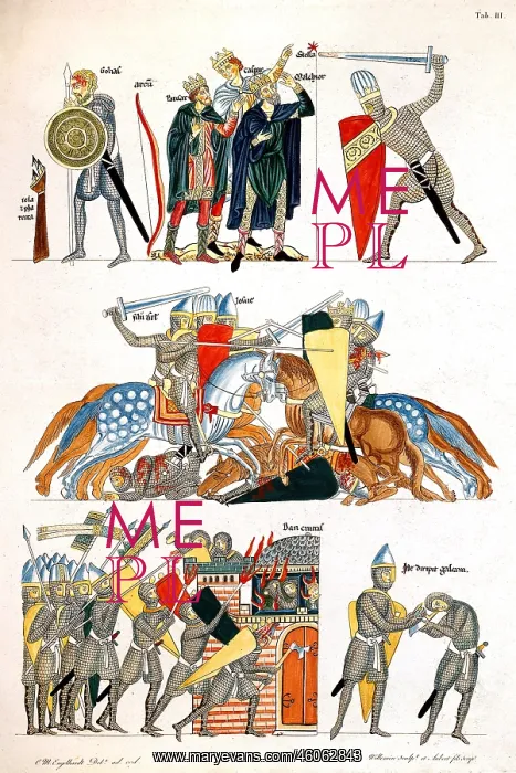 : middle ages, knights, siege and battle, coloured : middle ages, knights, siege and battle, coloured