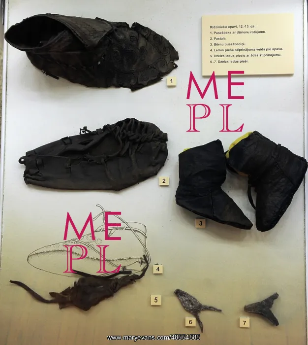 : Middle Ages. Latvia. Footwear. Riga. 12th-13th century : Middle Ages. Latvia. Footwear. Riga. 12th-13th century