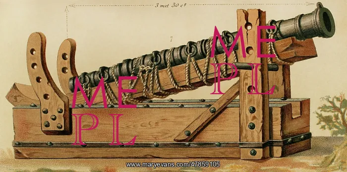 : Middle Ages. Portable firearm. 13th century. Bombard : Middle Ages. Portable firearm. 13th century. Bombard