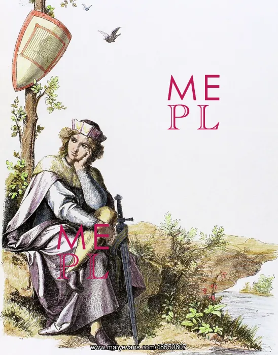 : Middle Ages. Prince. Engraving : Middle Ages. Prince. Engraving