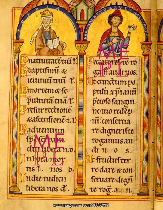: Middle Ages, Psalter of Hermann I, Landgrave : Middle Ages, Psalter of Hermann I, Landgrave