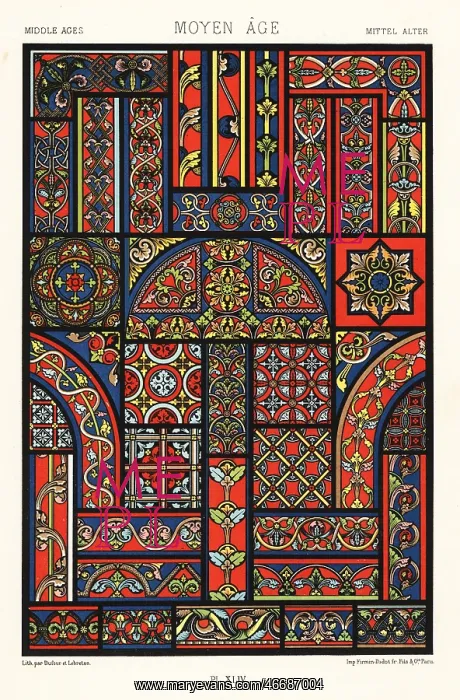 : Middle Ages; stained glass, 12th to 14th centuries : Middle Ages; stained glass, 12th to 14th centuries