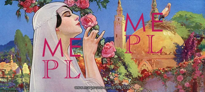 : A middle eastern princess smelling roses in a garden : A middle eastern princess smelling roses in a garden