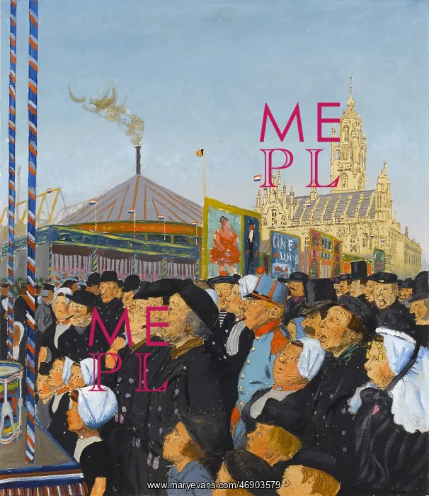 : At Middleburg: The Kermis, by Charles Pears : At Middleburg: The Kermis, by Charles Pears