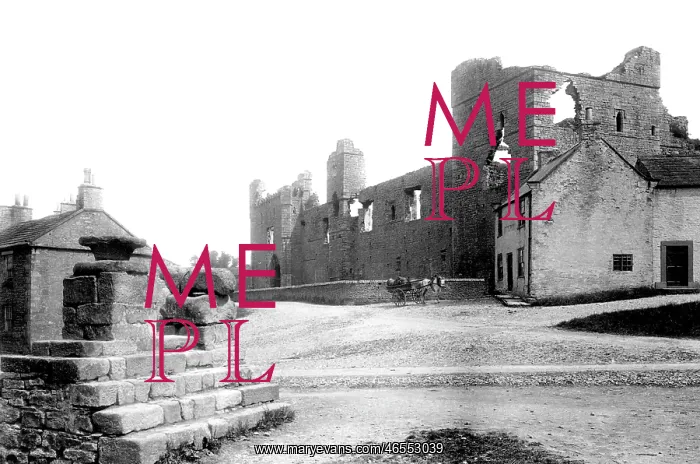  : Middleham, the Castle and Cross 1896
