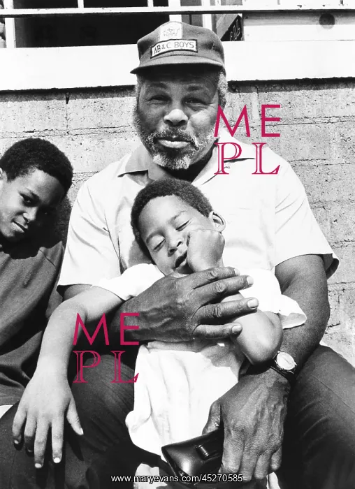 : Former middleweight champion Archie Moore at his : Former middleweight champion Archie Moore at his