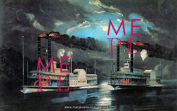 : Midnight Race on the Mississippi, 1854 : Midnight Race on the Mississippi, 1854