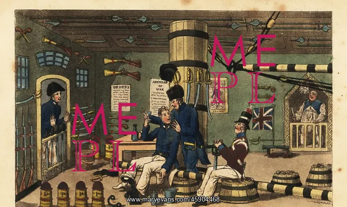 : Midshipman Newcome confined in iron chains in the : Midshipman Newcome confined in iron chains in the