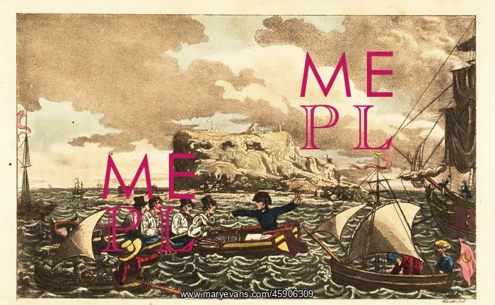 : Midshipman Newcome transferred by rowboat to HMS Vanguard : Midshipman Newcome transferred by rowboat to HMS Vanguard