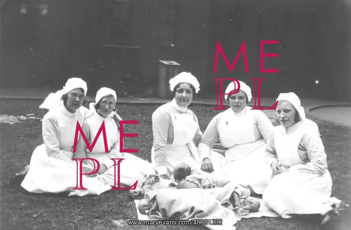 : Midwives and babies, outdoors : Midwives and babies, outdoors