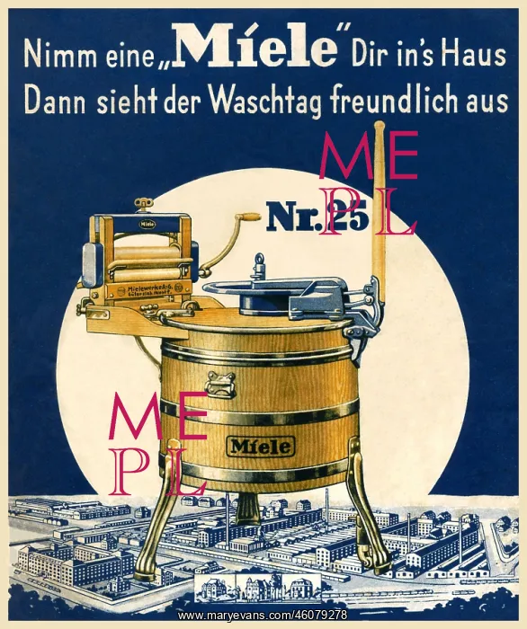 : Miele washing machine advert : Miele washing machine advert