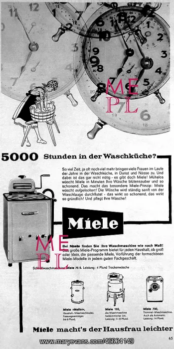  : Miele washing machine advert