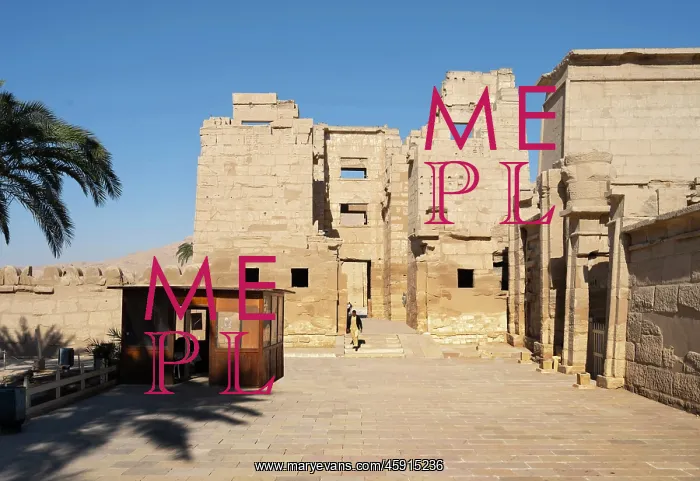 : Migdol Tower, Temple of Ramesses III, Medinet Habu, Thebes : Migdol Tower, Temple of Ramesses III, Medinet Habu, Thebes