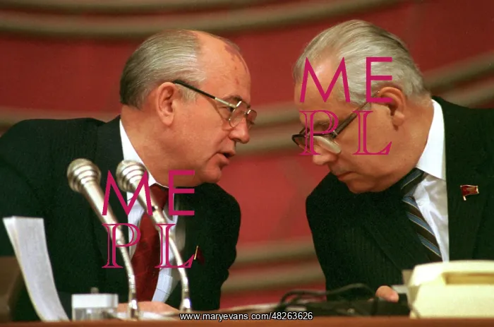 : Mikhail Gorbachev and Anatoly Lukyanov at third : Mikhail Gorbachev and Anatoly Lukyanov at third