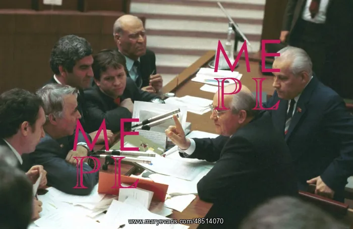 : Mikhail Gorbachev and Anatoly Lukyanov at third : Mikhail Gorbachev and Anatoly Lukyanov at third