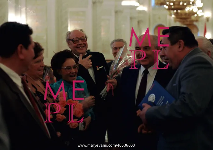 : Mikhail Gorbachev and awarded persons, 1990 : Mikhail Gorbachev and awarded persons, 1990