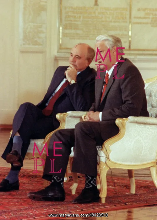 : Mikhail Gorbachev and Boris Yeltsin, 1991 : Mikhail Gorbachev and Boris Yeltsin, 1991