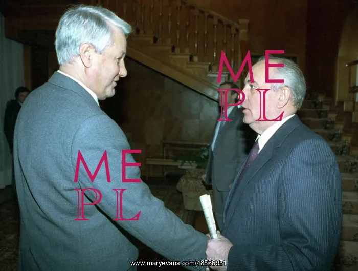 : Mikhail Gorbachev and Boris Yeltsin, 1991 : Mikhail Gorbachev and Boris Yeltsin, 1991