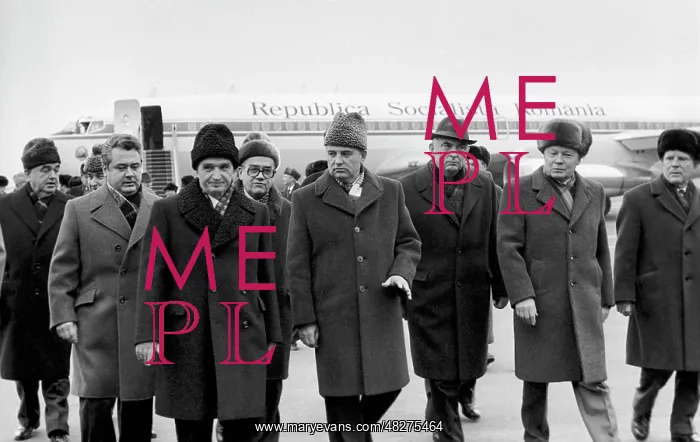 : Mikhail Gorbachev and Nicolae Ceausescu, 1982 : Mikhail Gorbachev and Nicolae Ceausescu, 1982