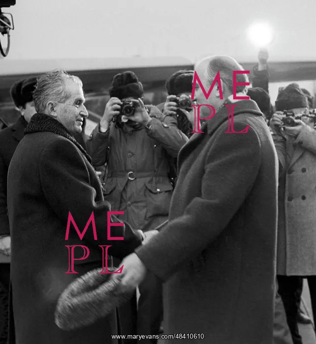 : Mikhail Gorbachev and Nicolae Ceausescu, 1982 : Mikhail Gorbachev and Nicolae Ceausescu, 1982