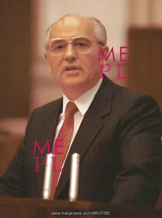 : Mikhail Gorbachev at session of Supreme Soviet of USSR, 1990 : Mikhail Gorbachev at session of Supreme Soviet of USSR, 1990