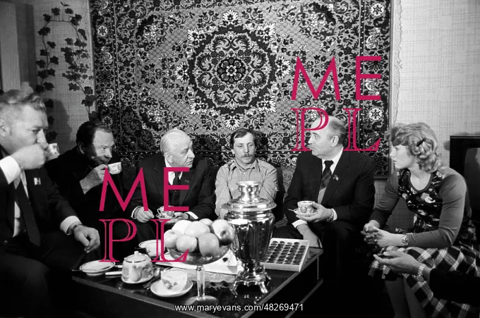  : Mikhail Gorbachev and Viktor Grishin, 1985
