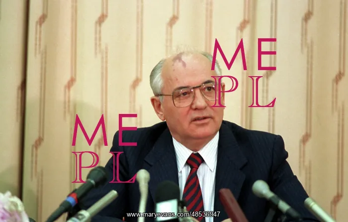 : Mikhail Gorbachev after visit to Japan, 1992 : Mikhail Gorbachev after visit to Japan, 1992
