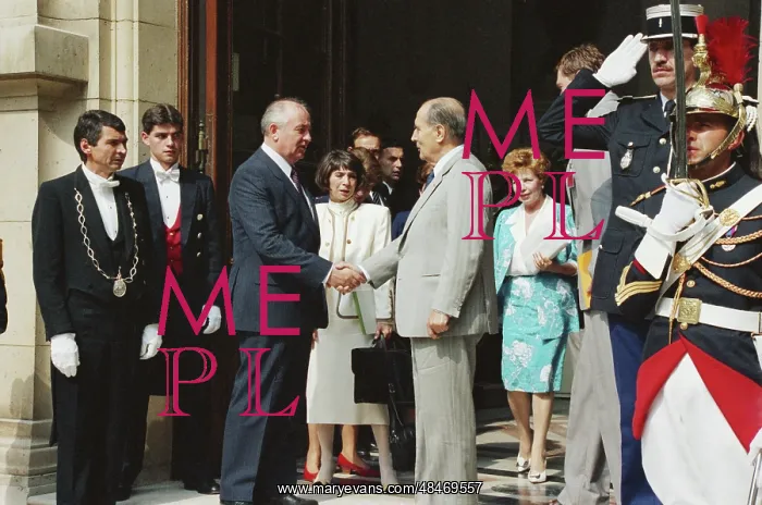 : Mikhail Gorbachev visits France : Mikhail Gorbachev visits France