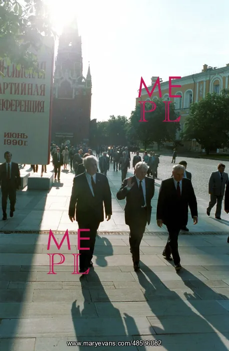 : Mikhail Gorbachev, Yegor Ligachev and Anatoly Lukyanov, 1990 : Mikhail Gorbachev, Yegor Ligachev and Anatoly Lukyanov, 1990