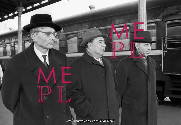 : Mikhail Suslov, Leonid Brezhnev and Dmitri Polyansky, 1967 : Mikhail Suslov, Leonid Brezhnev and Dmitri Polyansky, 1967