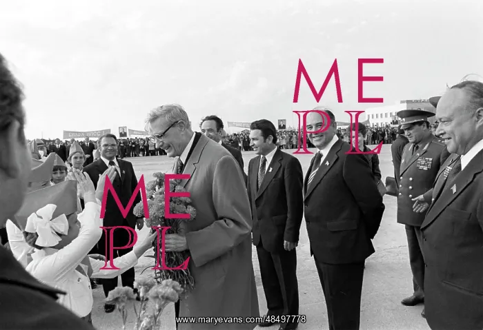 : Mikhail Suslov in Stavropol airport, 1978 : Mikhail Suslov in Stavropol airport, 1978