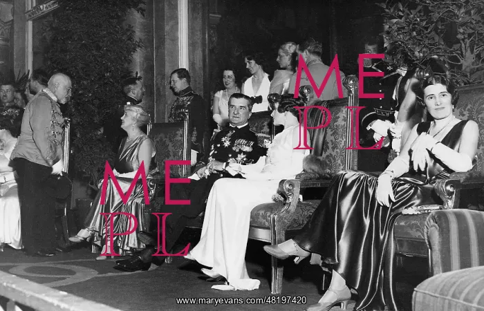 : Miklos Horthy at a ball, 1932 : Miklos Horthy at a ball, 1932